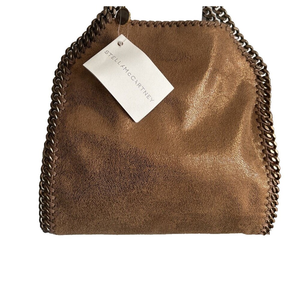 Stella McCartney Falabella 3 Chain Fold Over Mini Tote In Bronze AUTH NWT $1350